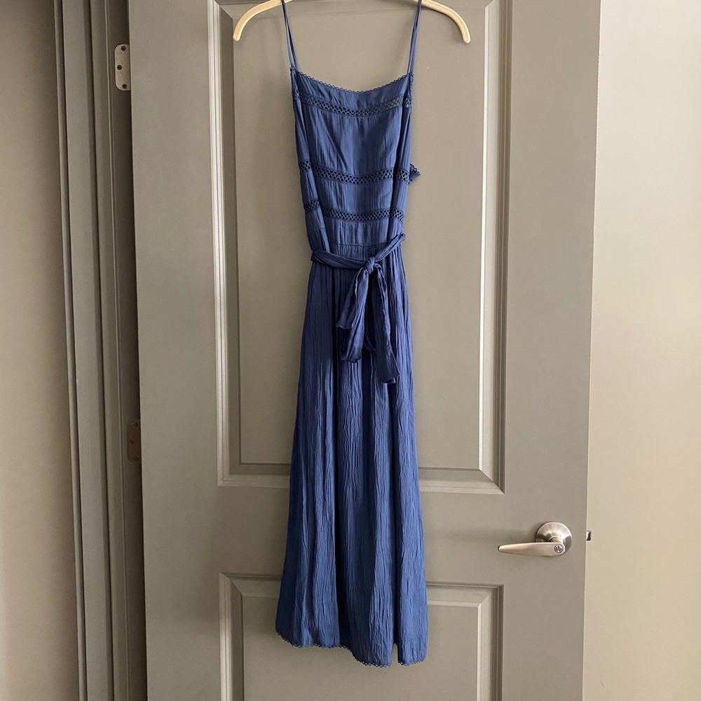Aritzia Wilfred Honorée blue midi dress size S